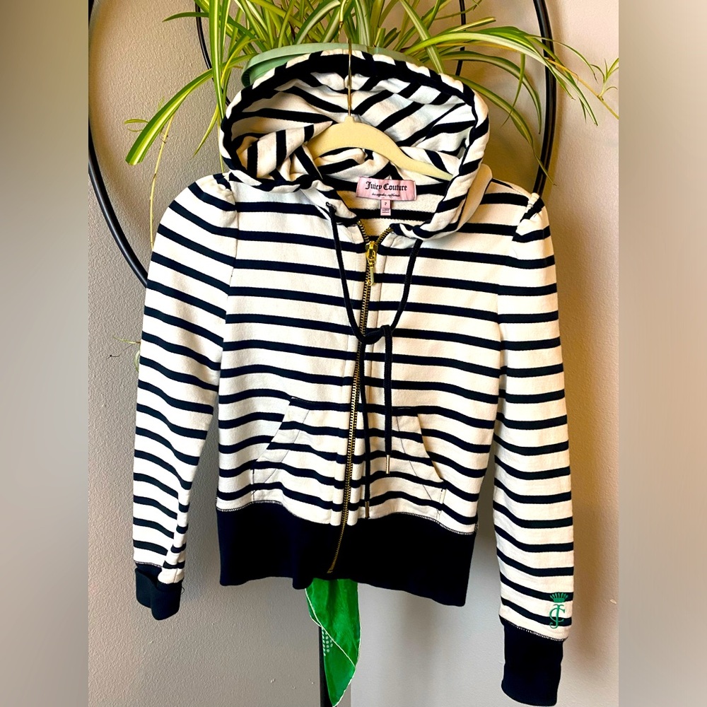 Juicy Couture Striped Jacket (black&white) Size P